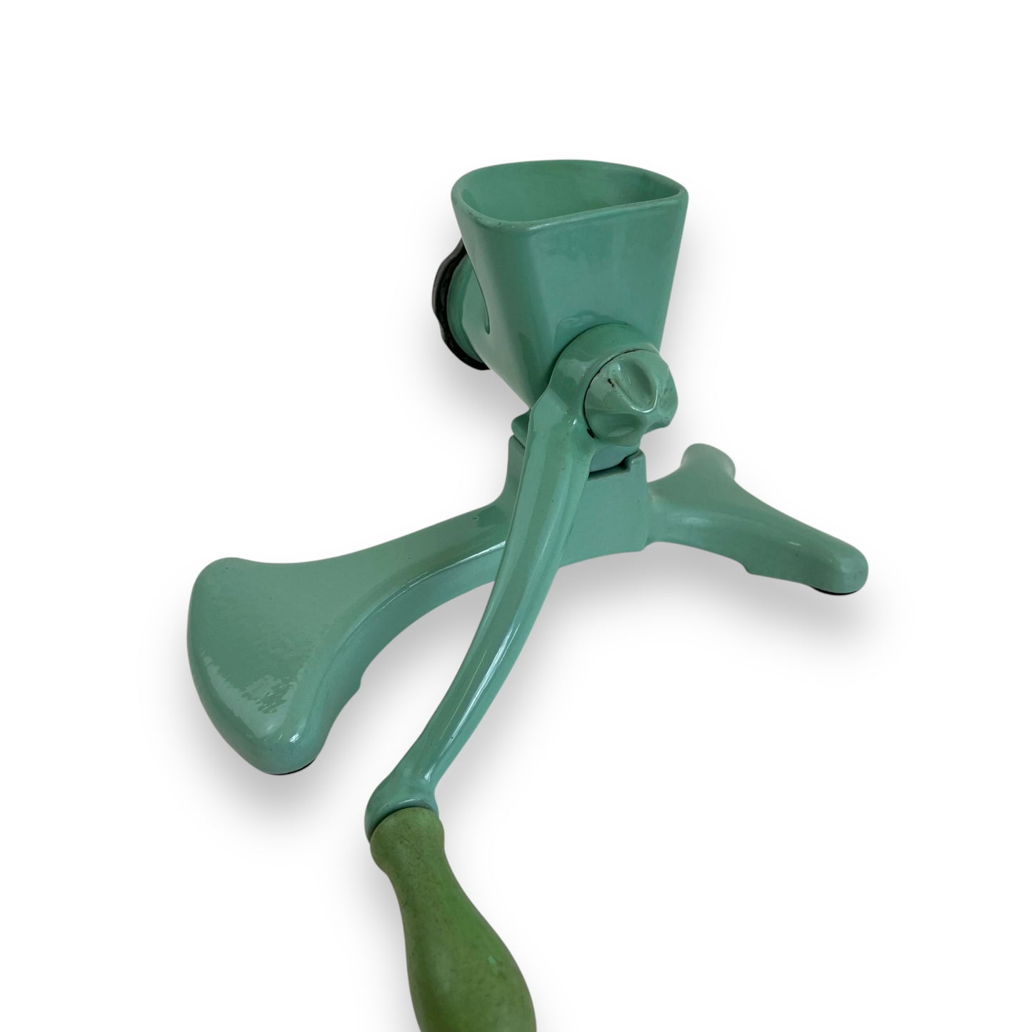 Harper Cast Iron Green Enamel Food Grinder Mincer, Meat mince grinder cast iron chopper