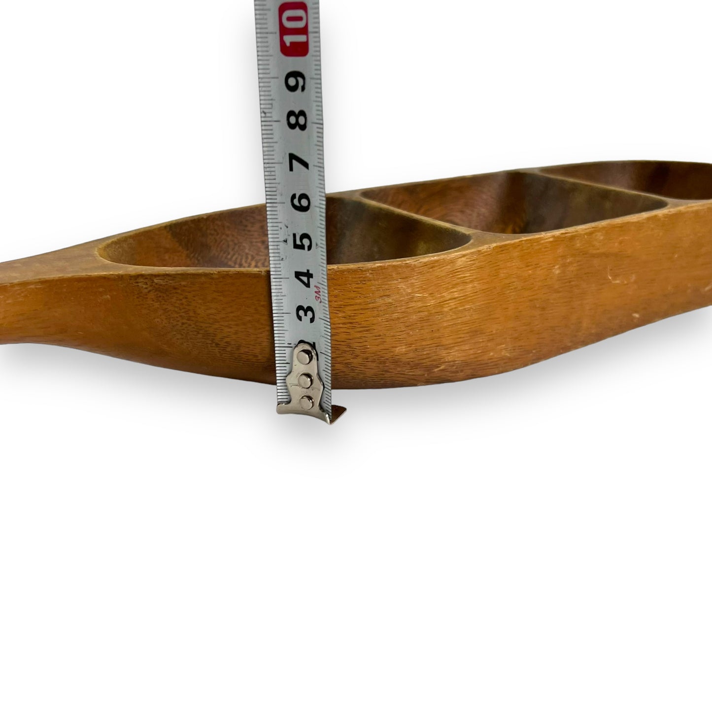 Wood Leaf 3 Part Dish
