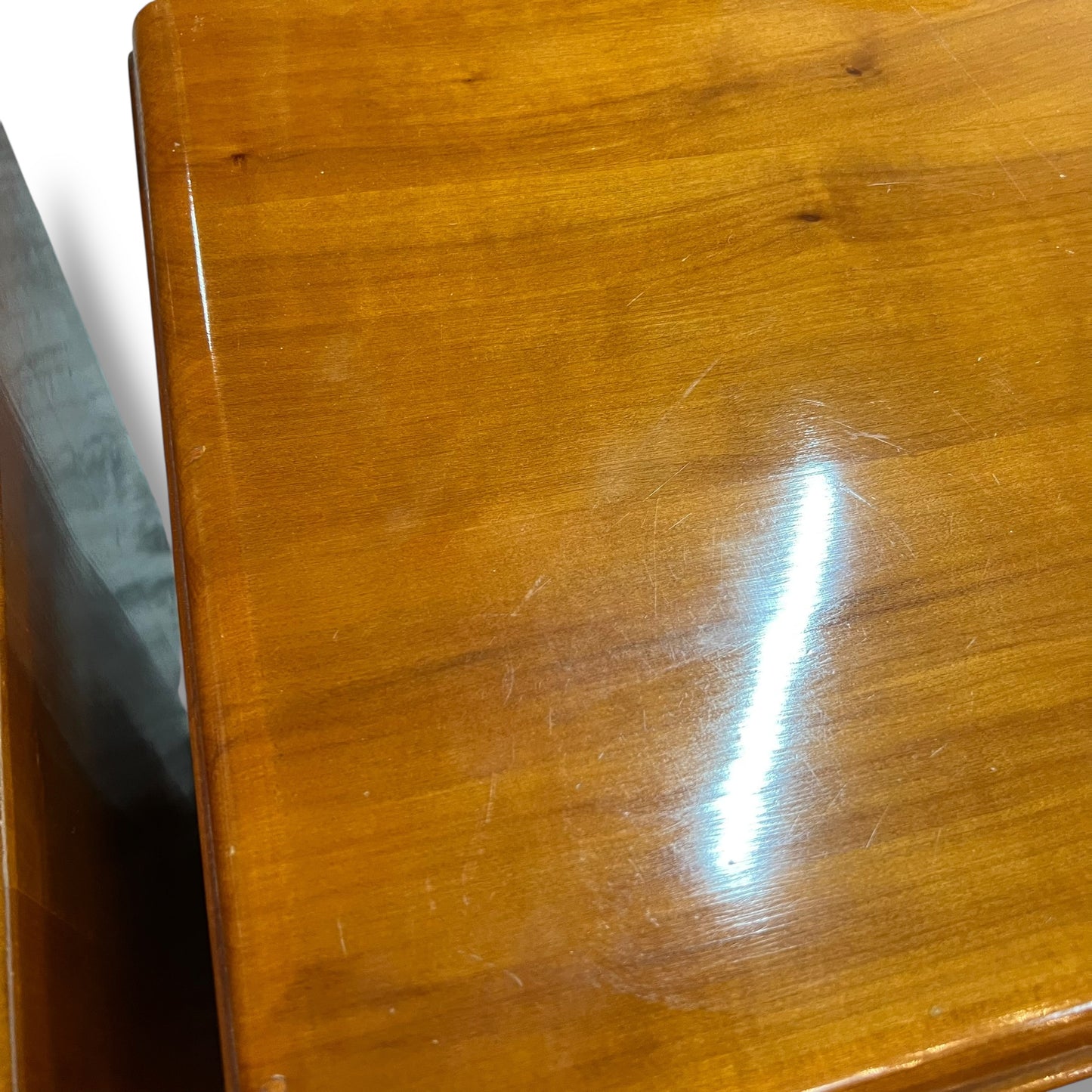 Pair of Vintage Timber Bedside Cabinets with Drawer & Cupboard