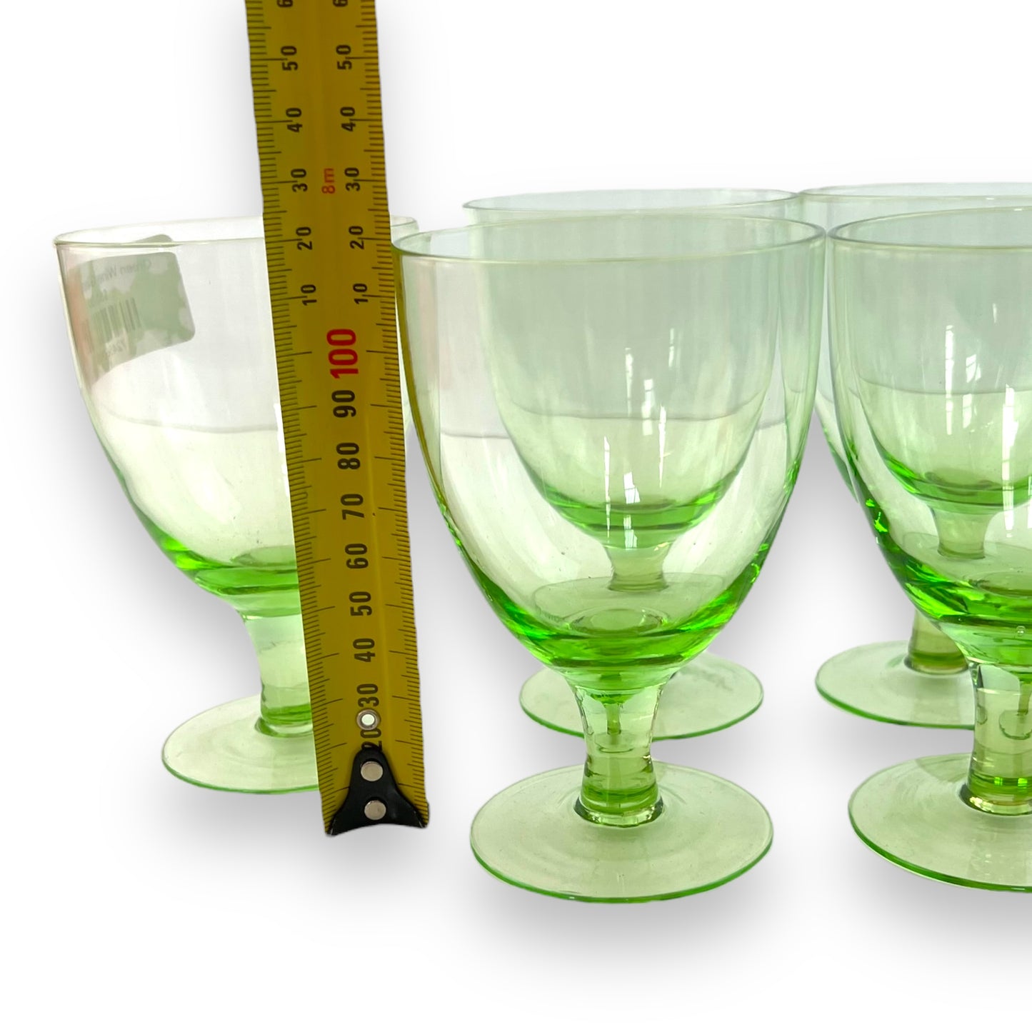Green Wine Glass Set of 6