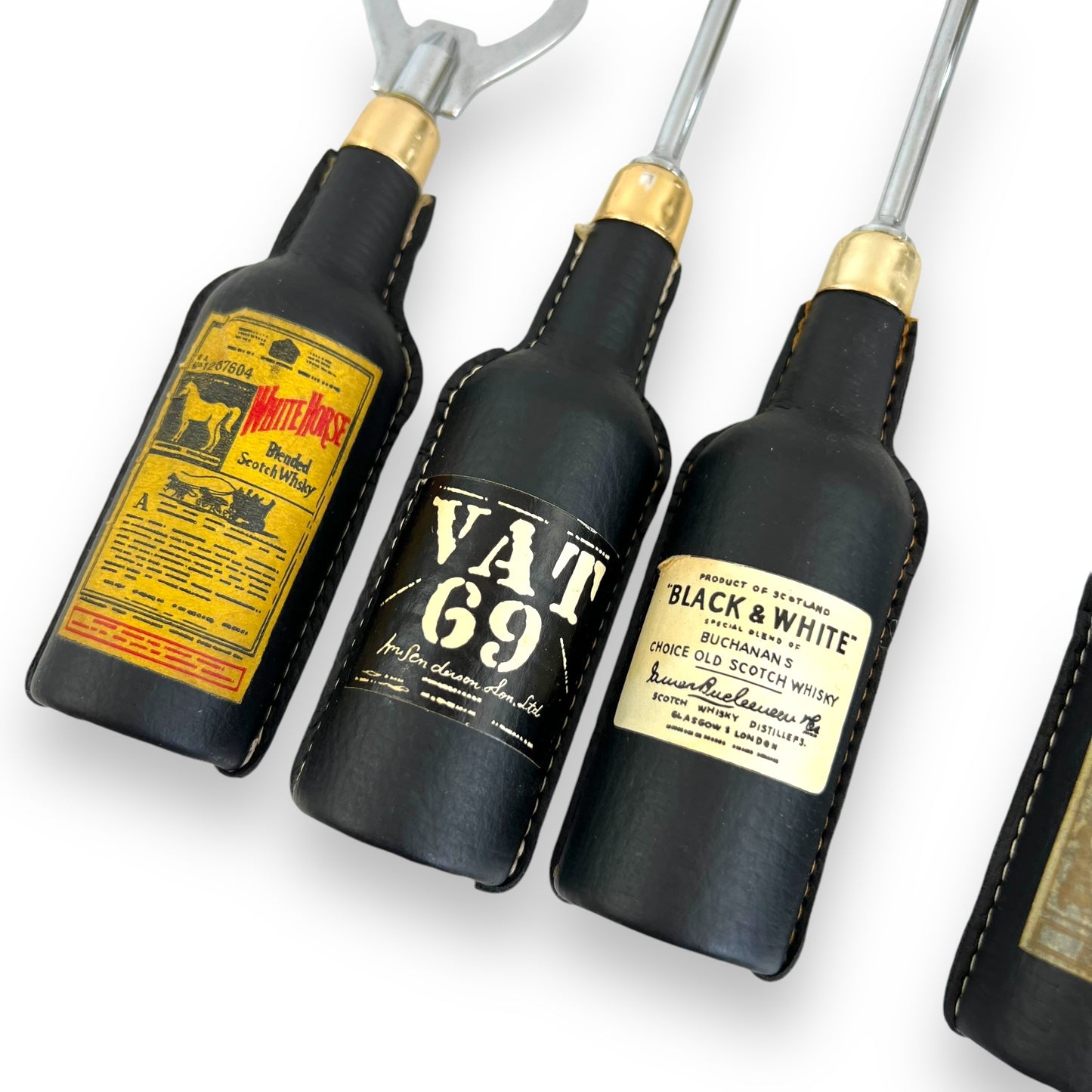 Leather Handle Bar Utensil Set