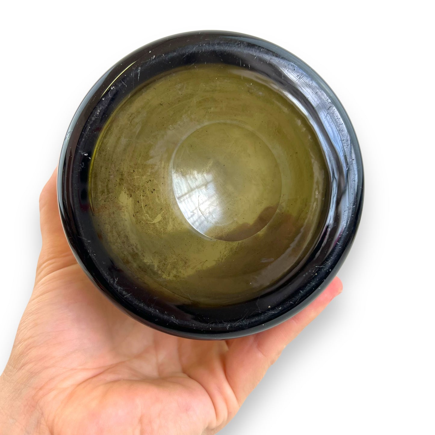 Black Smokey Glass Jug