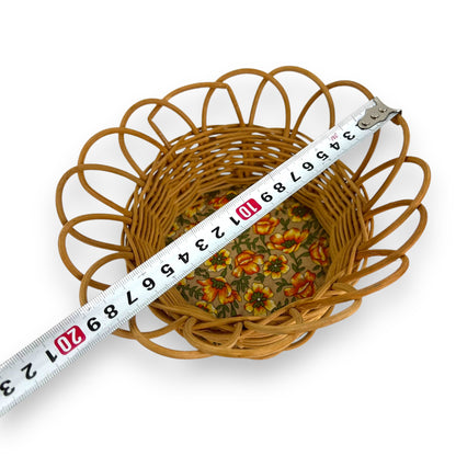 Wicker basket Yellow Flowers