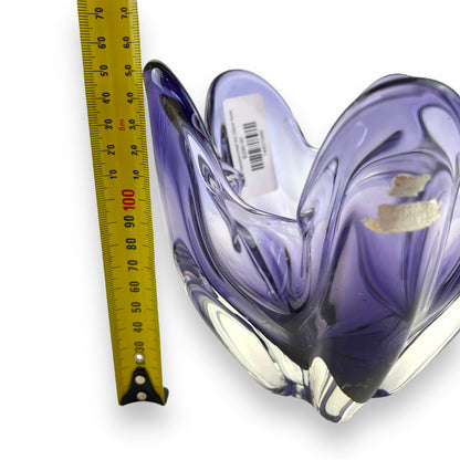 Purple Handkerchief Art Glass Vase