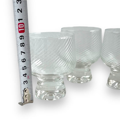 Crown Corning “Regis” Swirl 9cm tall Glass Set of 6