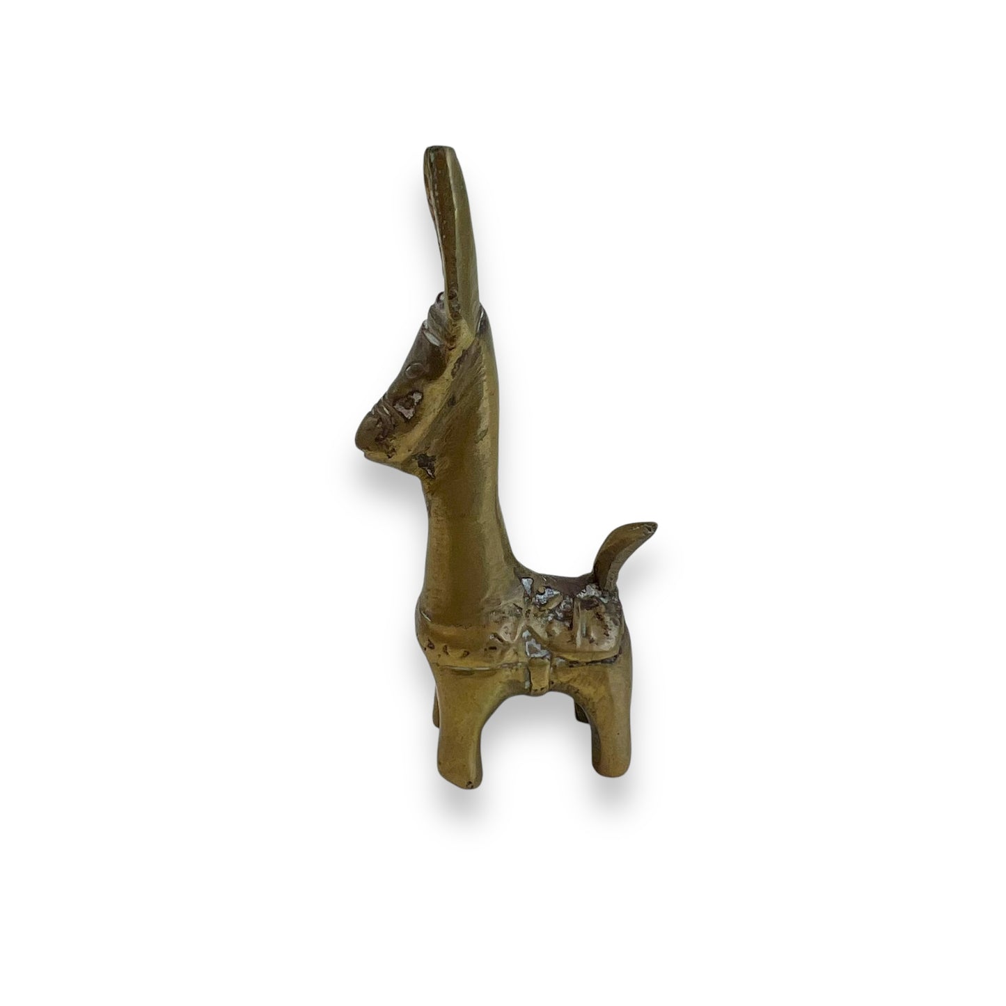 Small brass donkey