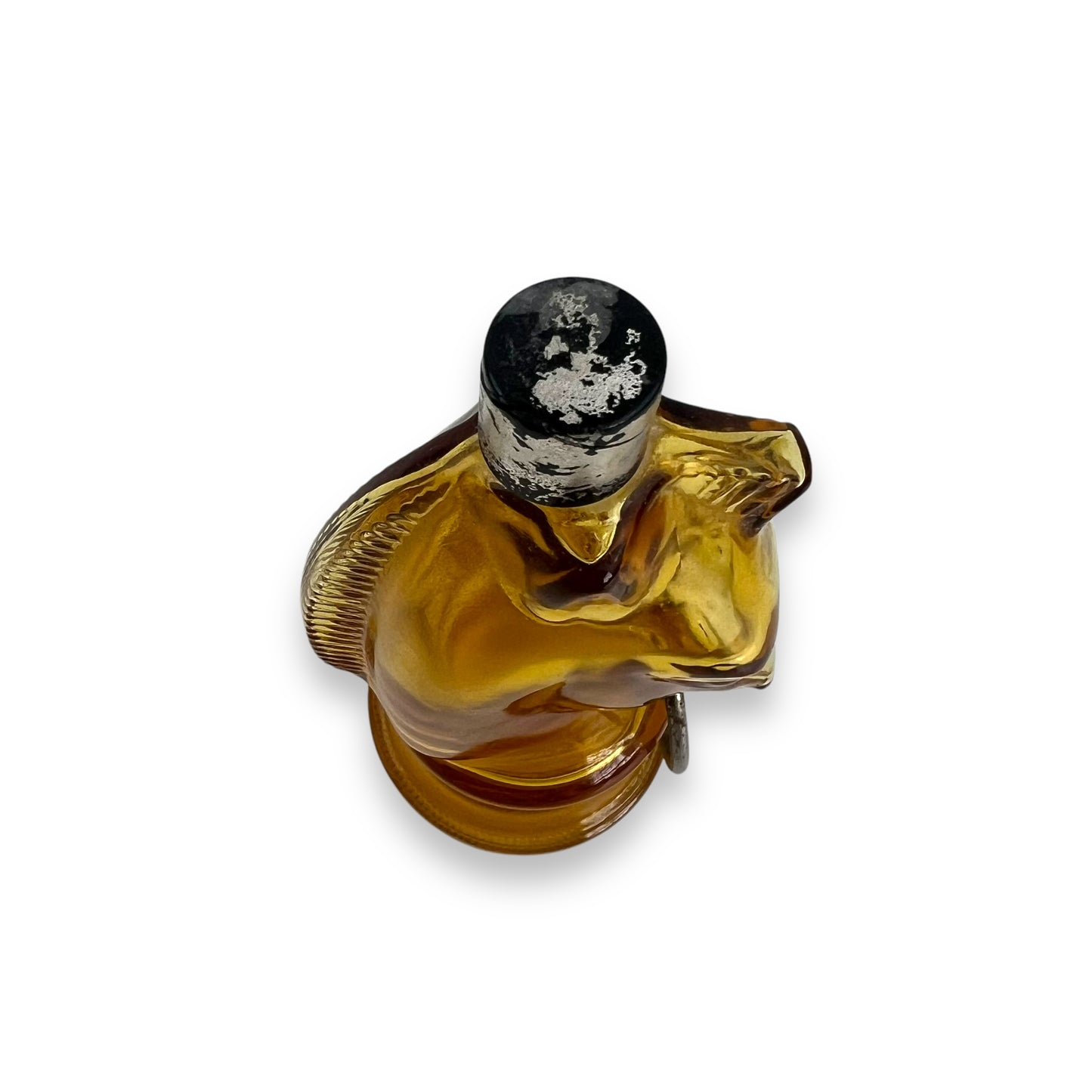 Avon Horse Head Afterhsave Amber Glass Bottle