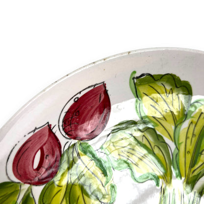 Hand-Painted Vegetables Serving Plate