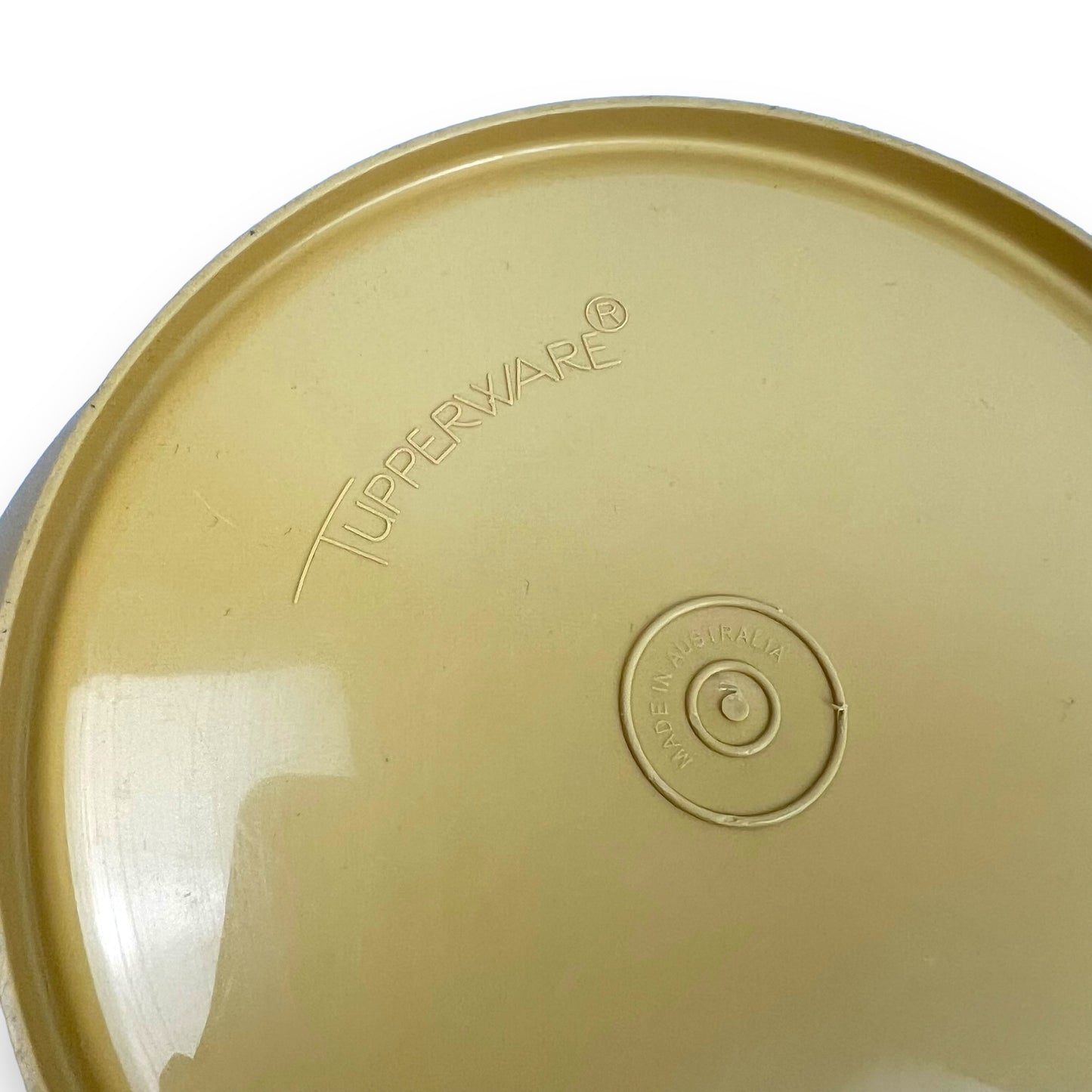 Yellow Tupperware Storage Bowl with lid
