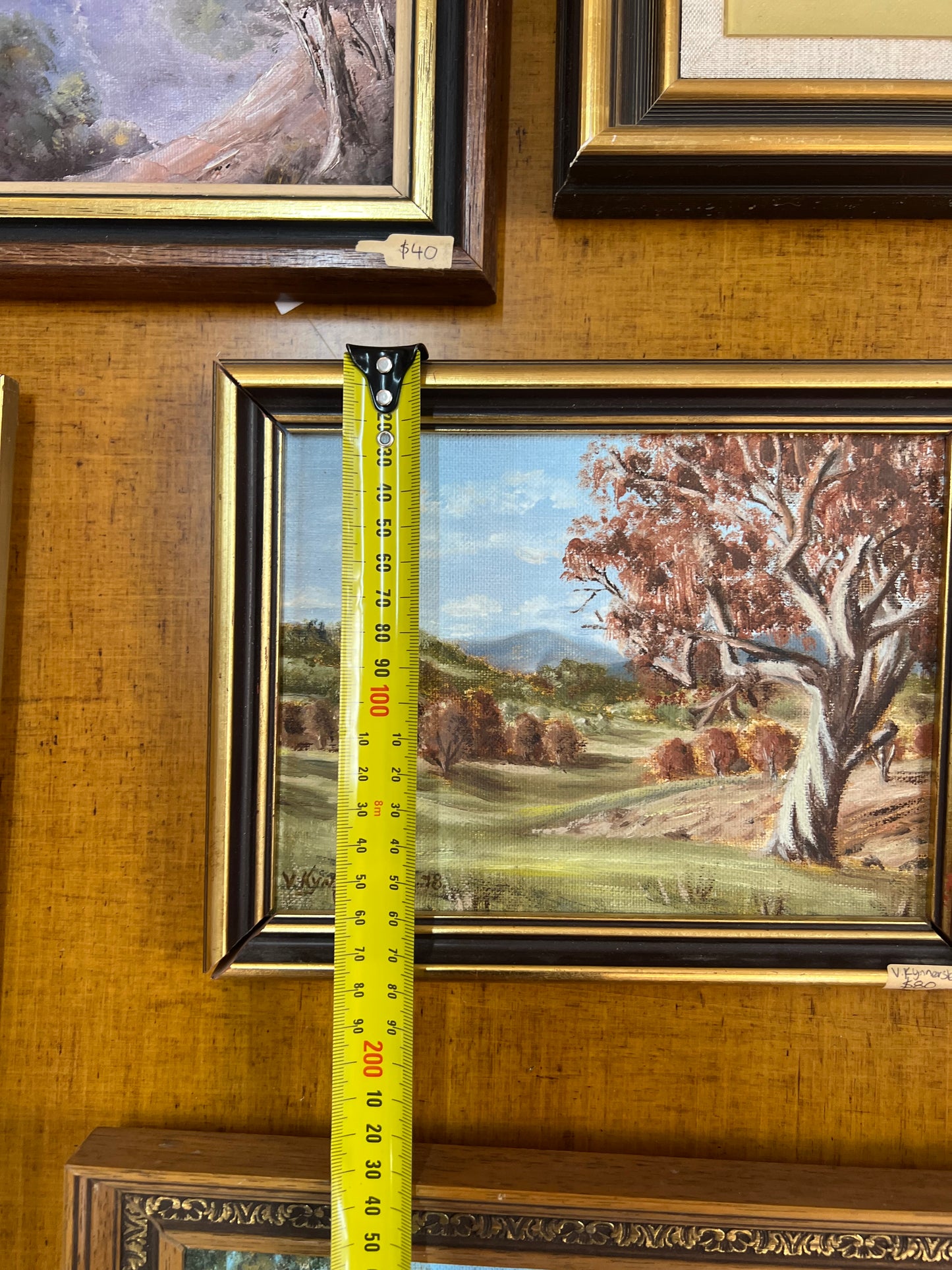 Australian Landscape Oil Painting – Signed V. Kynnersley
