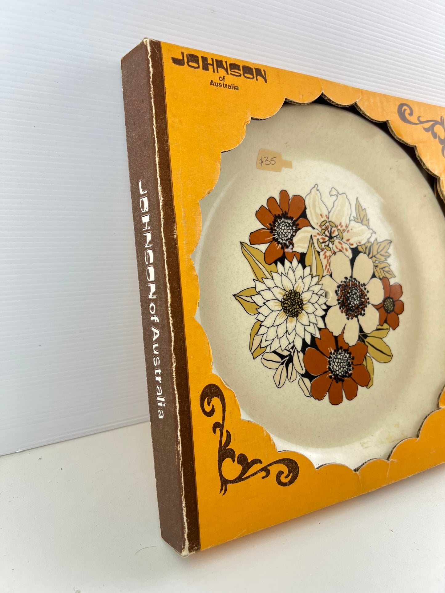Johnson of Australia Floral Cake Plate & Server Gift Set – Original Box