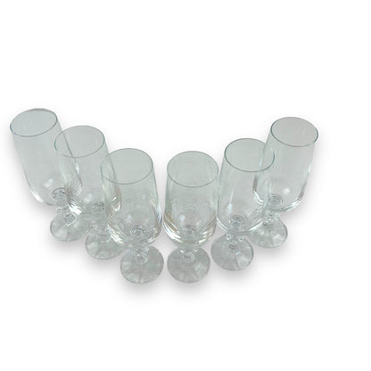 Bohemia Crystal Claudia Champagne Flutes Crystal Glasses Made in Czechoslovakia