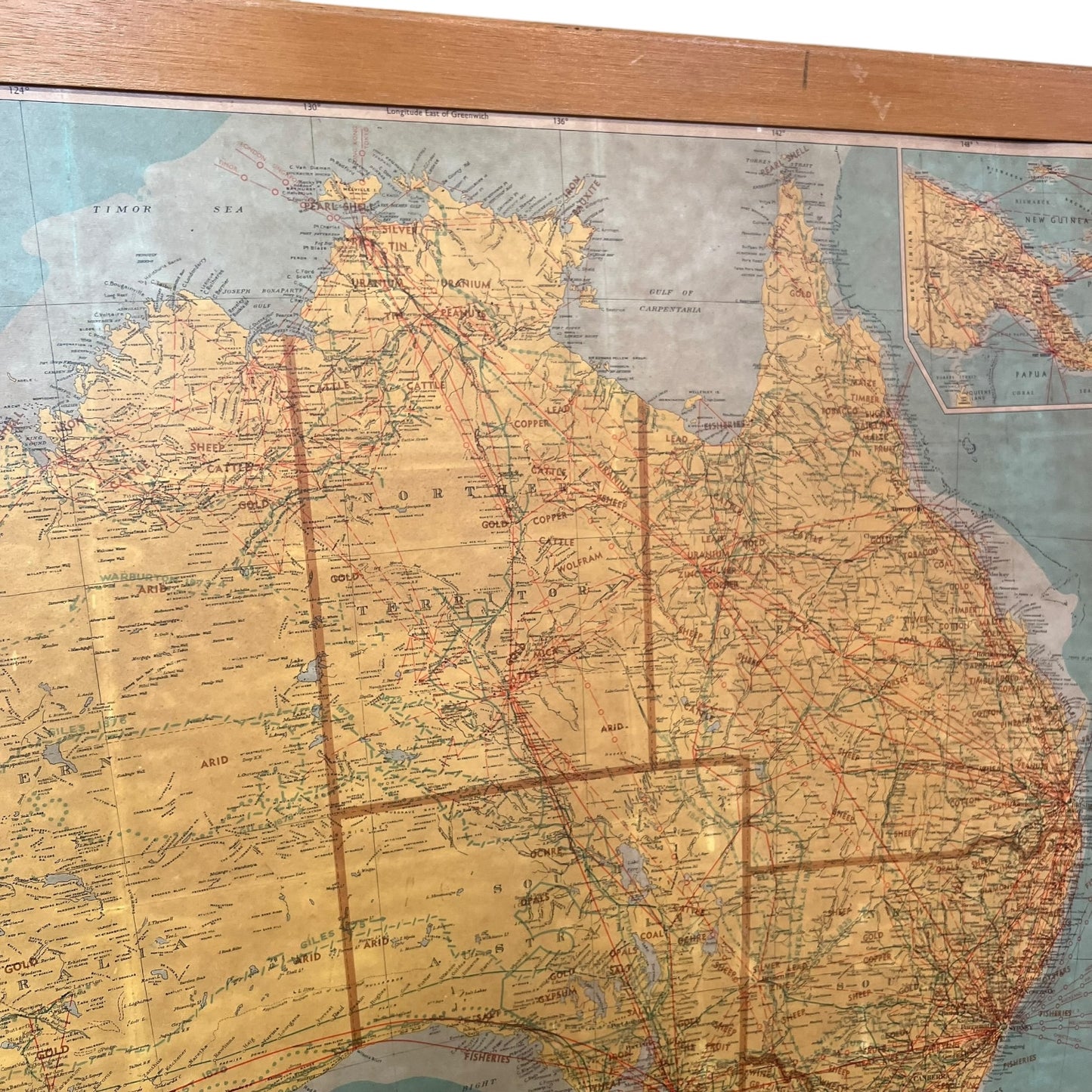 TAA Map of Australia – Mid-Century Aviation Wall Map