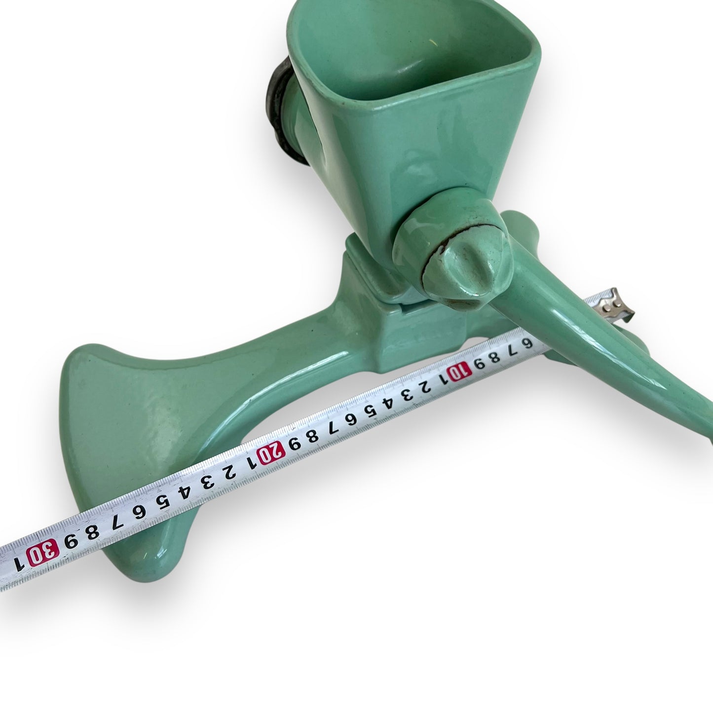 Harper Cast Iron Green Enamel Food Grinder Mincer, Meat mince grinder cast iron chopper