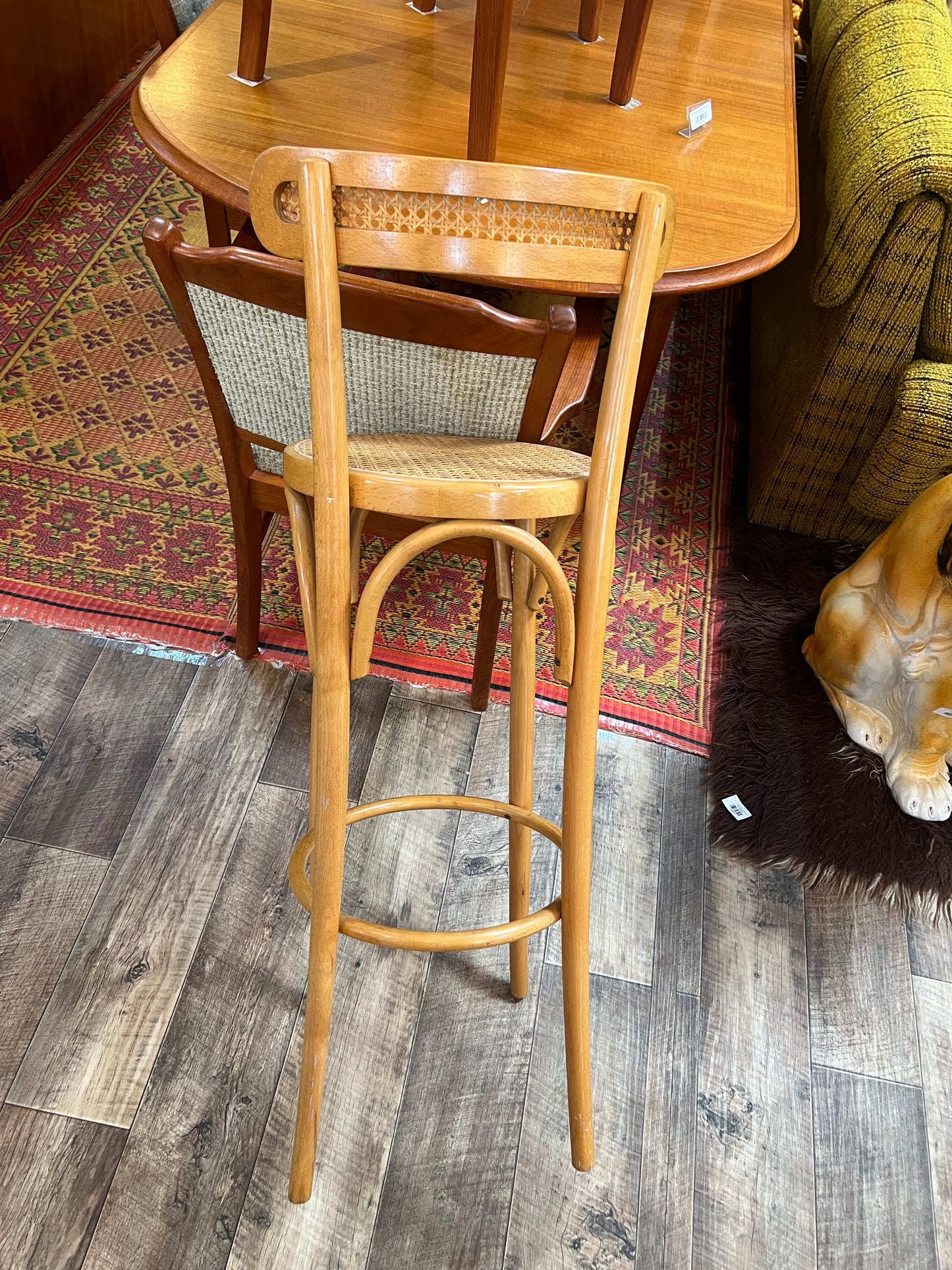 Bentwood & Cane Bar Stool – Thonet Style