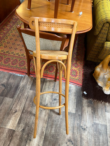 Bentwood & Cane Bar Stool – Thonet Style