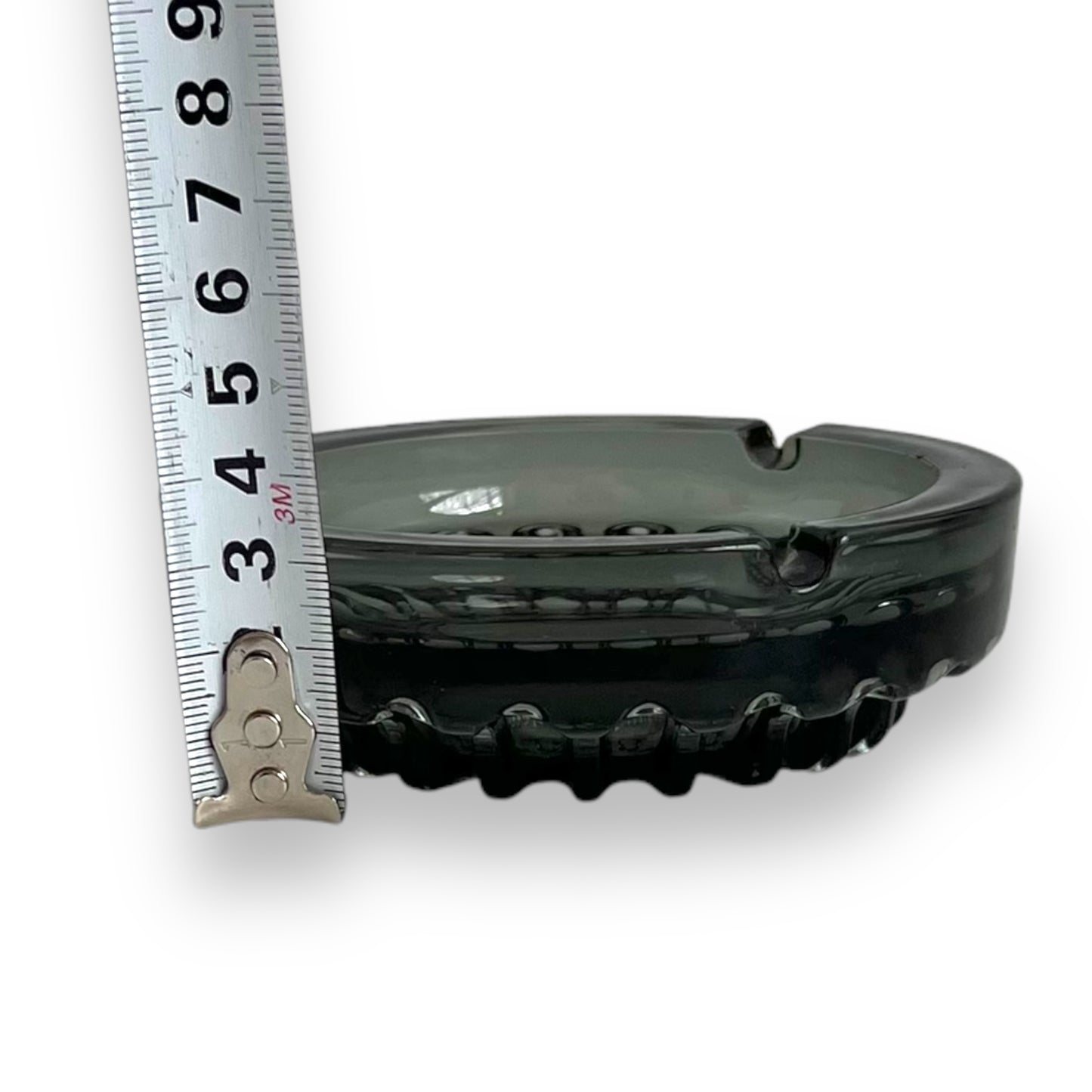 Black glass Ashtray