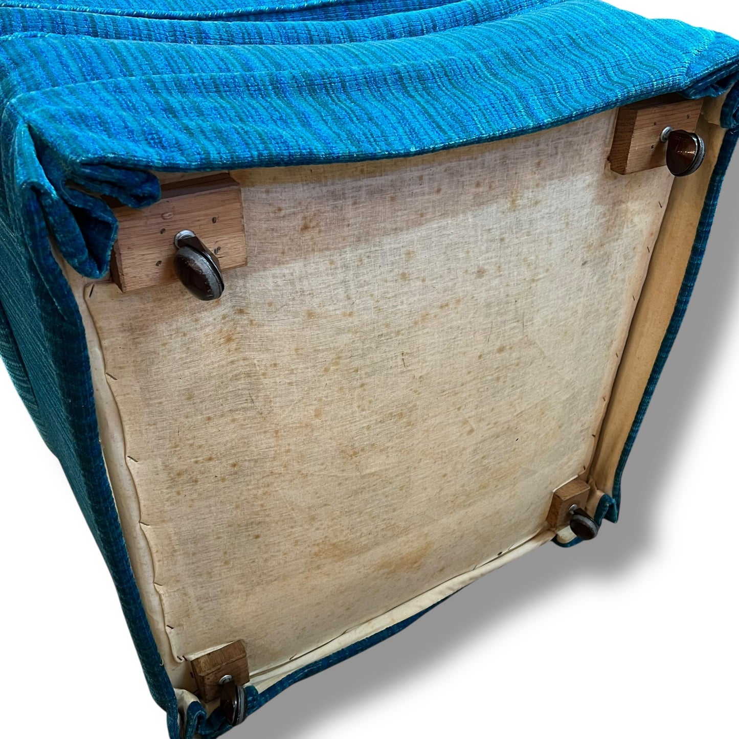 Blue Striped Armchair