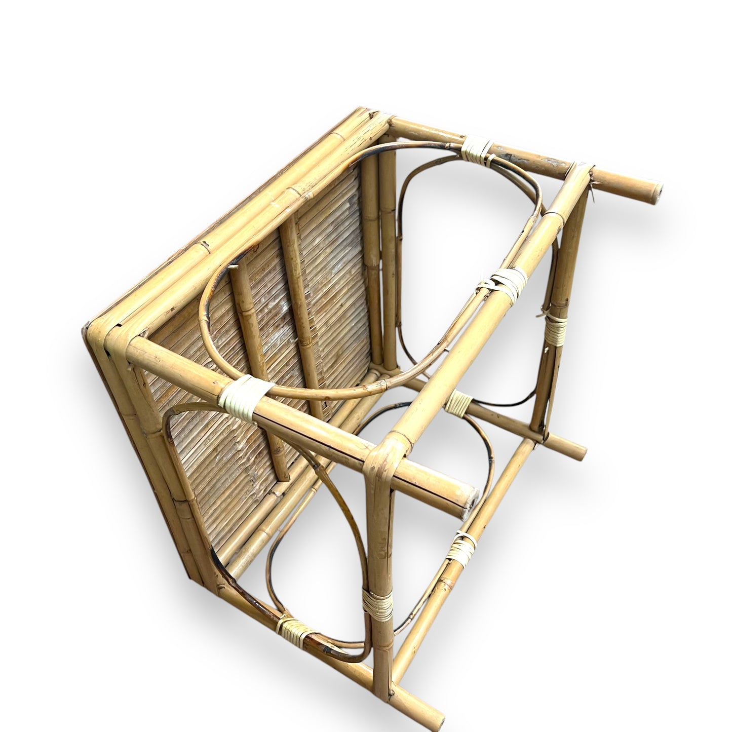 Cane square side table