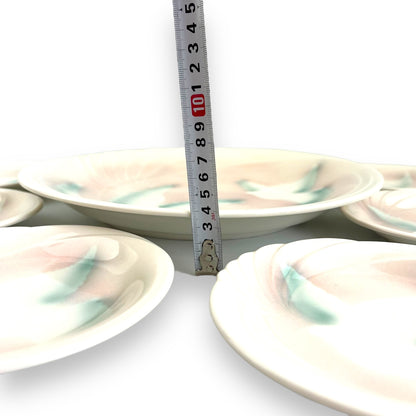 Dove Serving Plate & 6 Side Plates