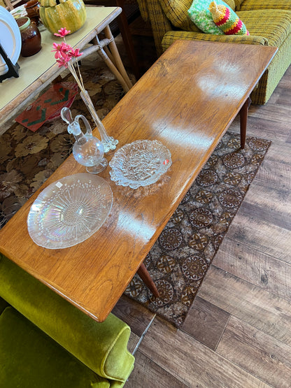 Parker Mid-Century Coffee Table with Cane Shelf