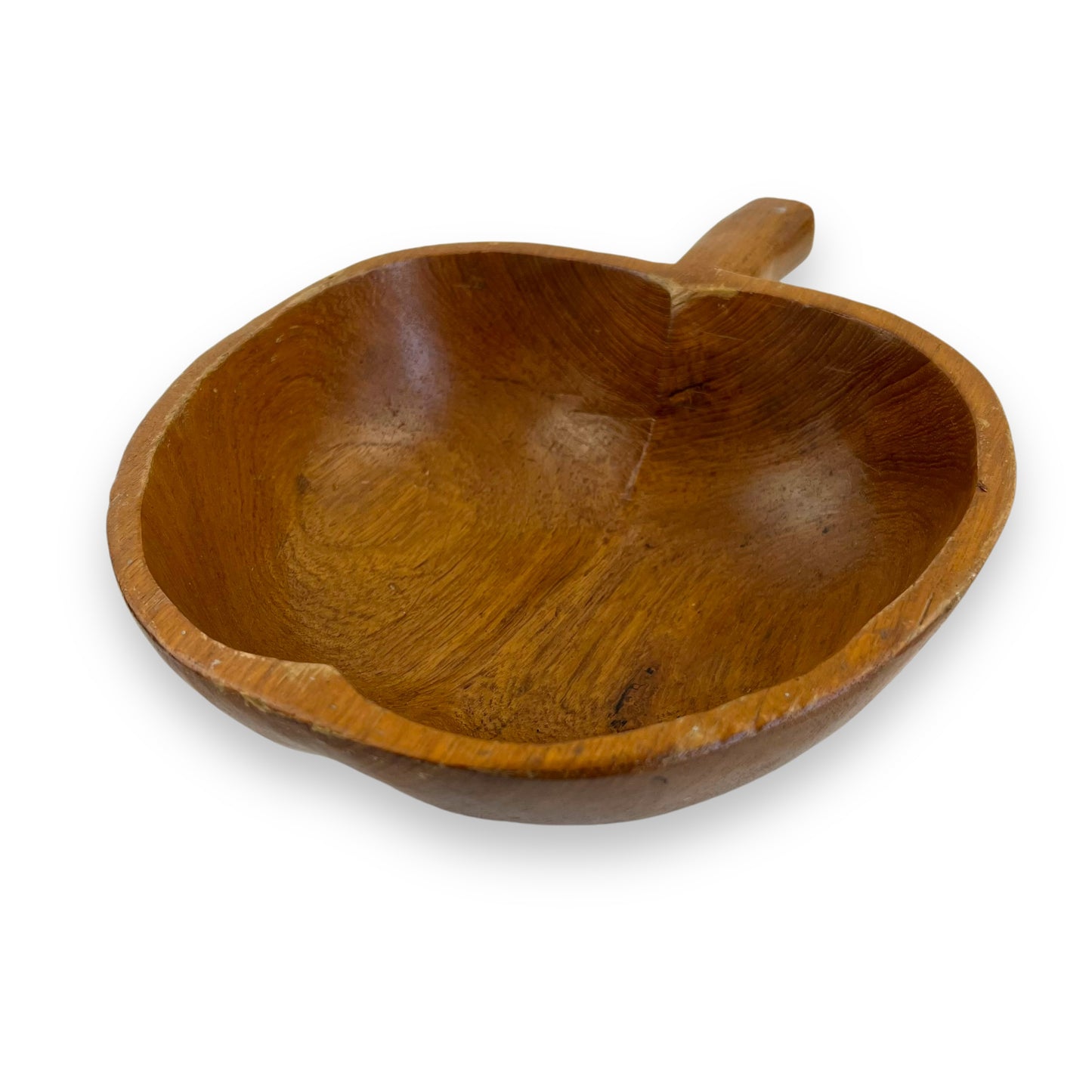 Wooden Apple Shape Bowl
