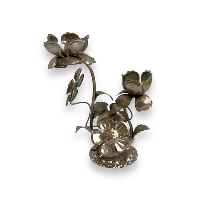 Metal Floral Candle Holder - Handmade Hong Kong