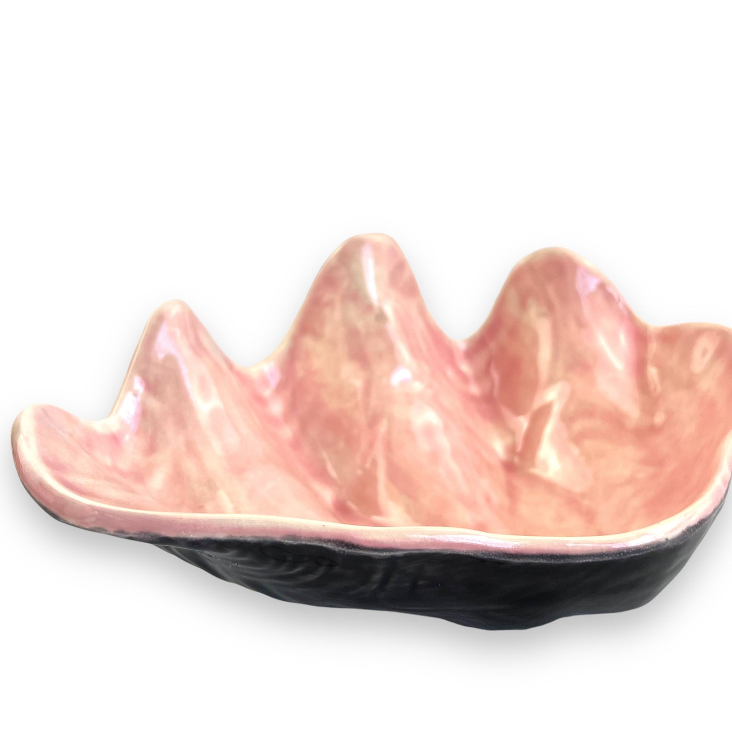 Pink & Black Clamshell Bowl