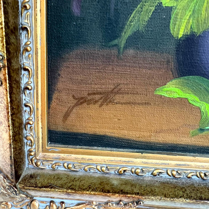 Flower Painting in Gold Frame