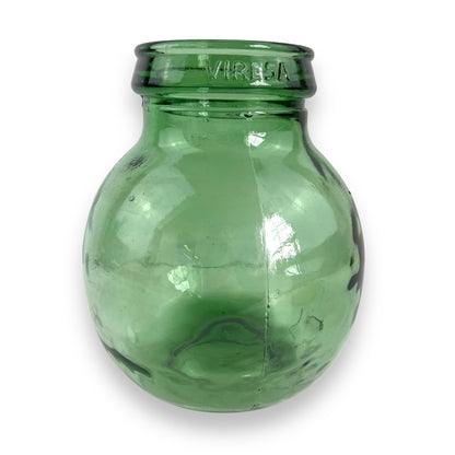 Viresa Green Glass Jar