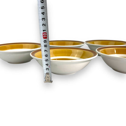 Casual Ceram “Majestic” pattern stoneware bowl set of 6