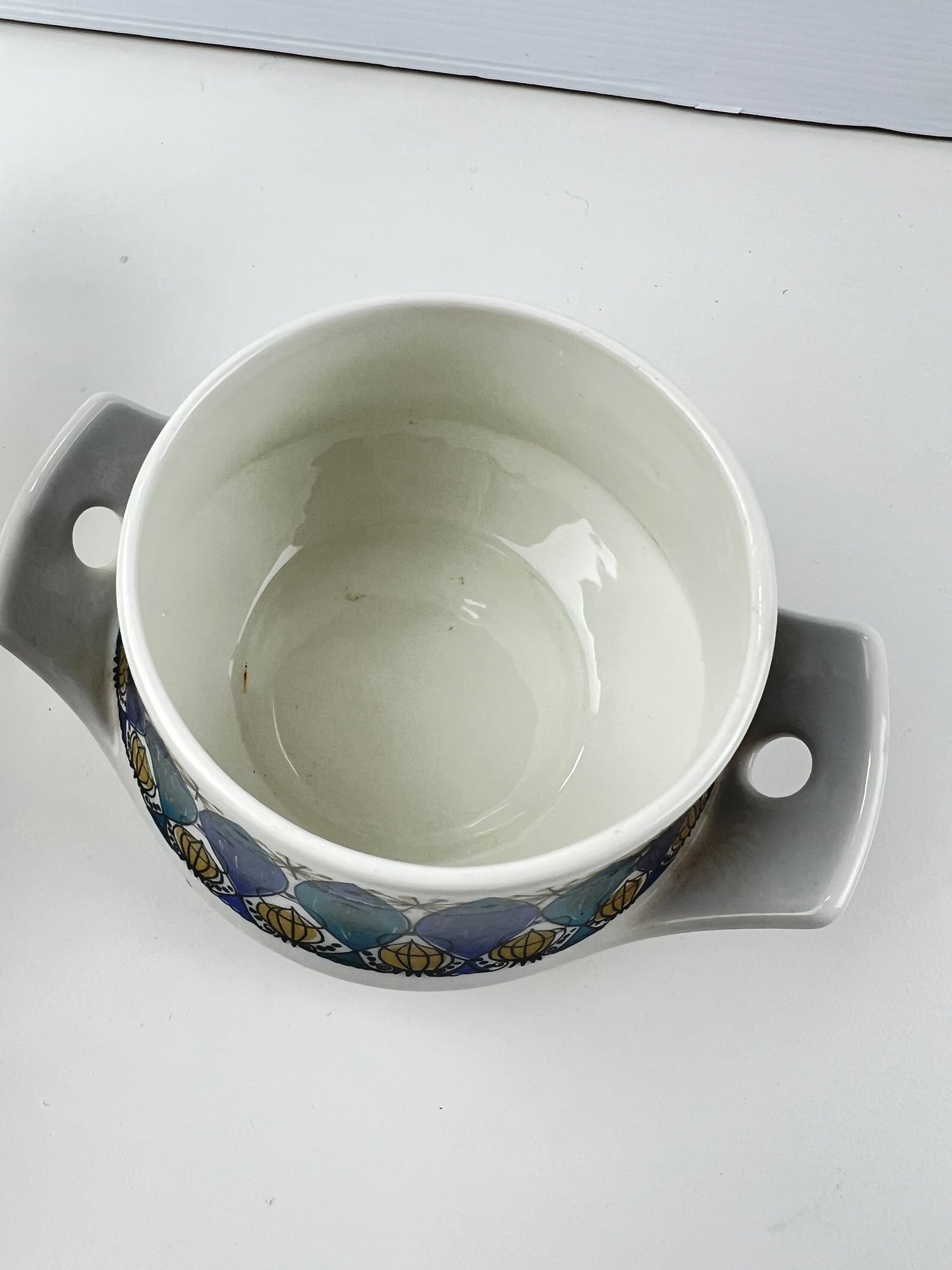 Figgjo Flint Norway ‘Clupea’ Lidded Serving Bowl – Turi Gramstad Oliver