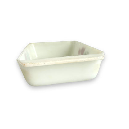 Pyrex “June Rose” Milk Glass Baking Dish