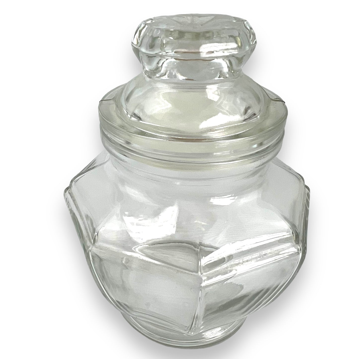Clear Glass Jar with suction lid