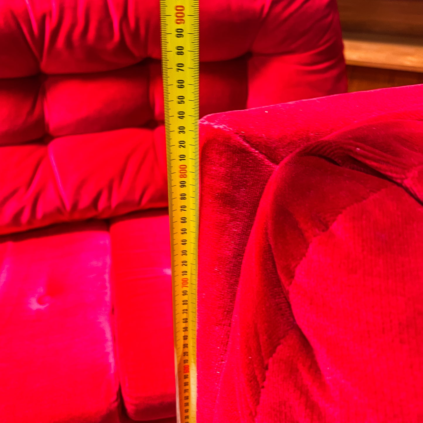 Fler Red Velvet Two-Seater Lounge