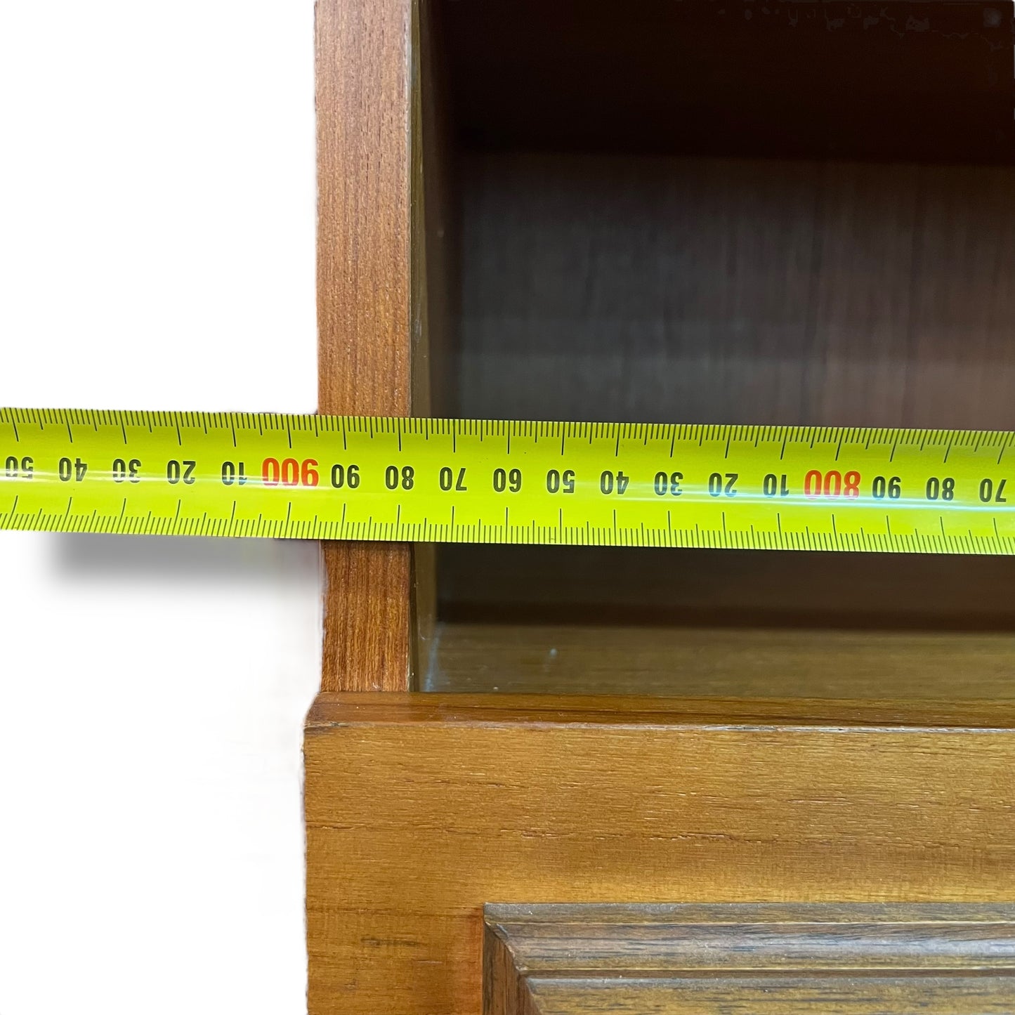 Macrob Pull-Down Bar Cabinet – Mid-Century Teak Drinks & Display Unit