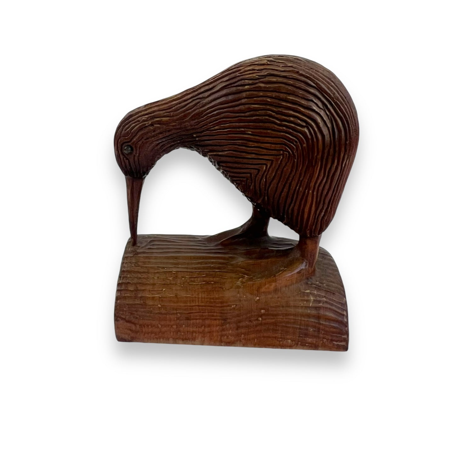 Wooden Kiwi Bird Sculpture - Handmade in New Zealand