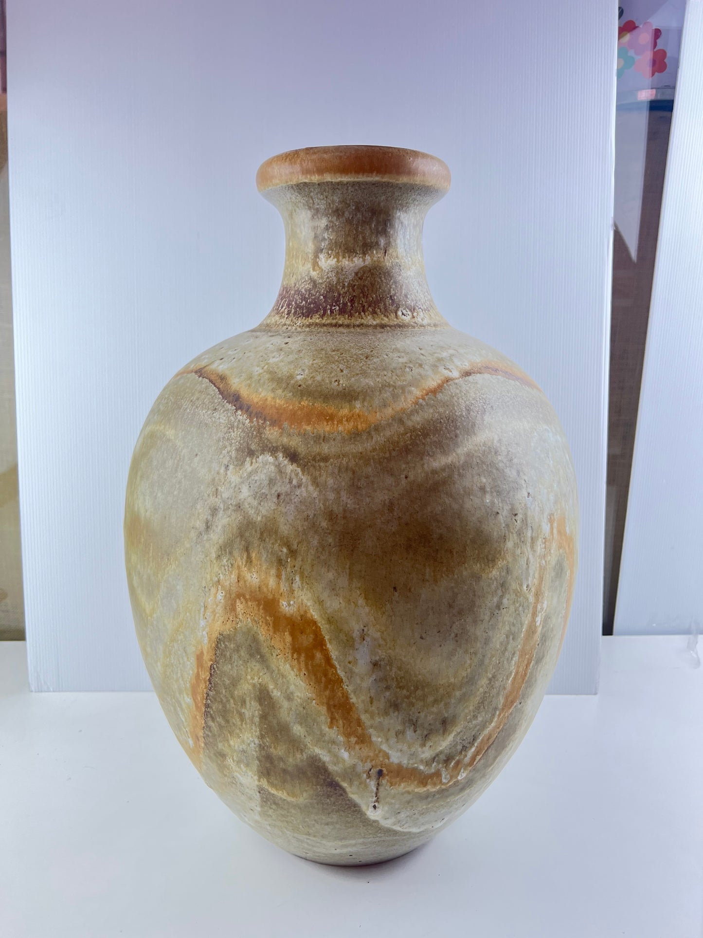 West German Pottery 837 Bulbous Floor Vase – 48.5cm