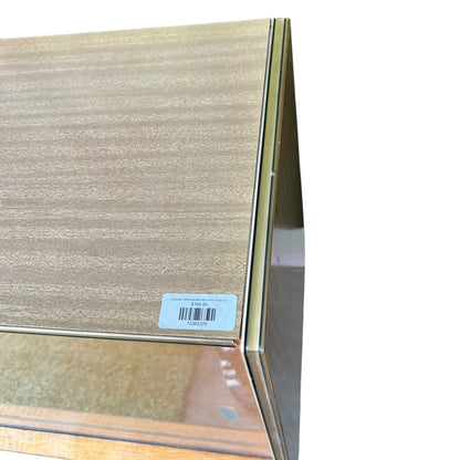 Laminate Sideboard with glass sliding doors and two drawers