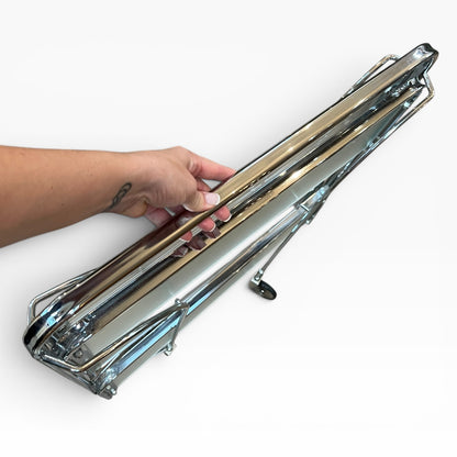 Chrome Folding Bar Cart / Trolley