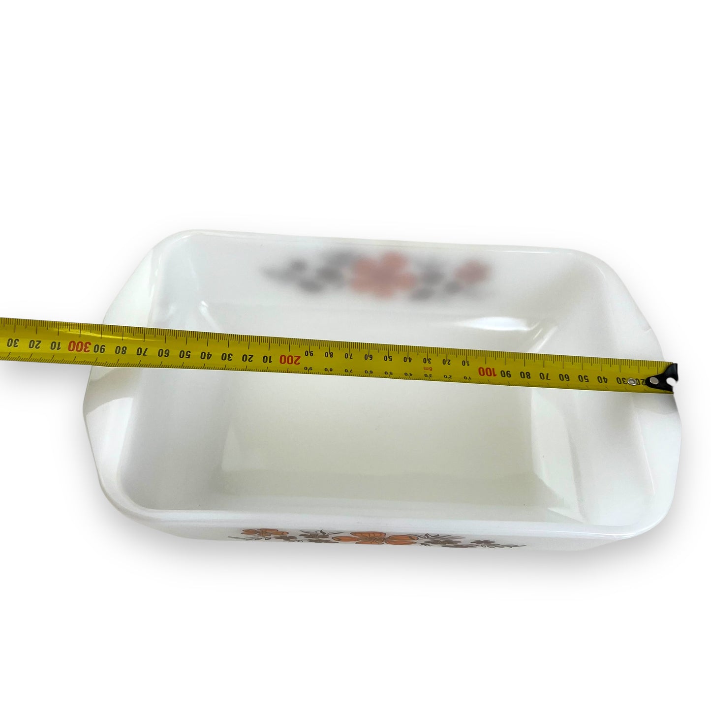 Crown Pyrex Casserole Dish Orange flower and tealight warmer stand