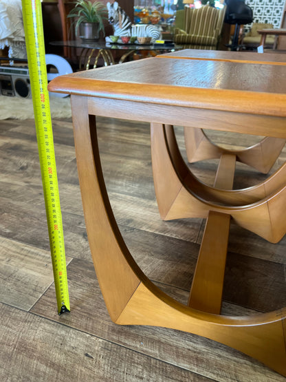 Kalmar Teak Nest of Three Coffee Tables