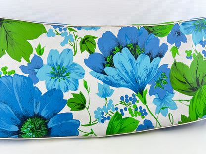 Standfast Blue & Green Floral Outdoor Bench Seat Cushion