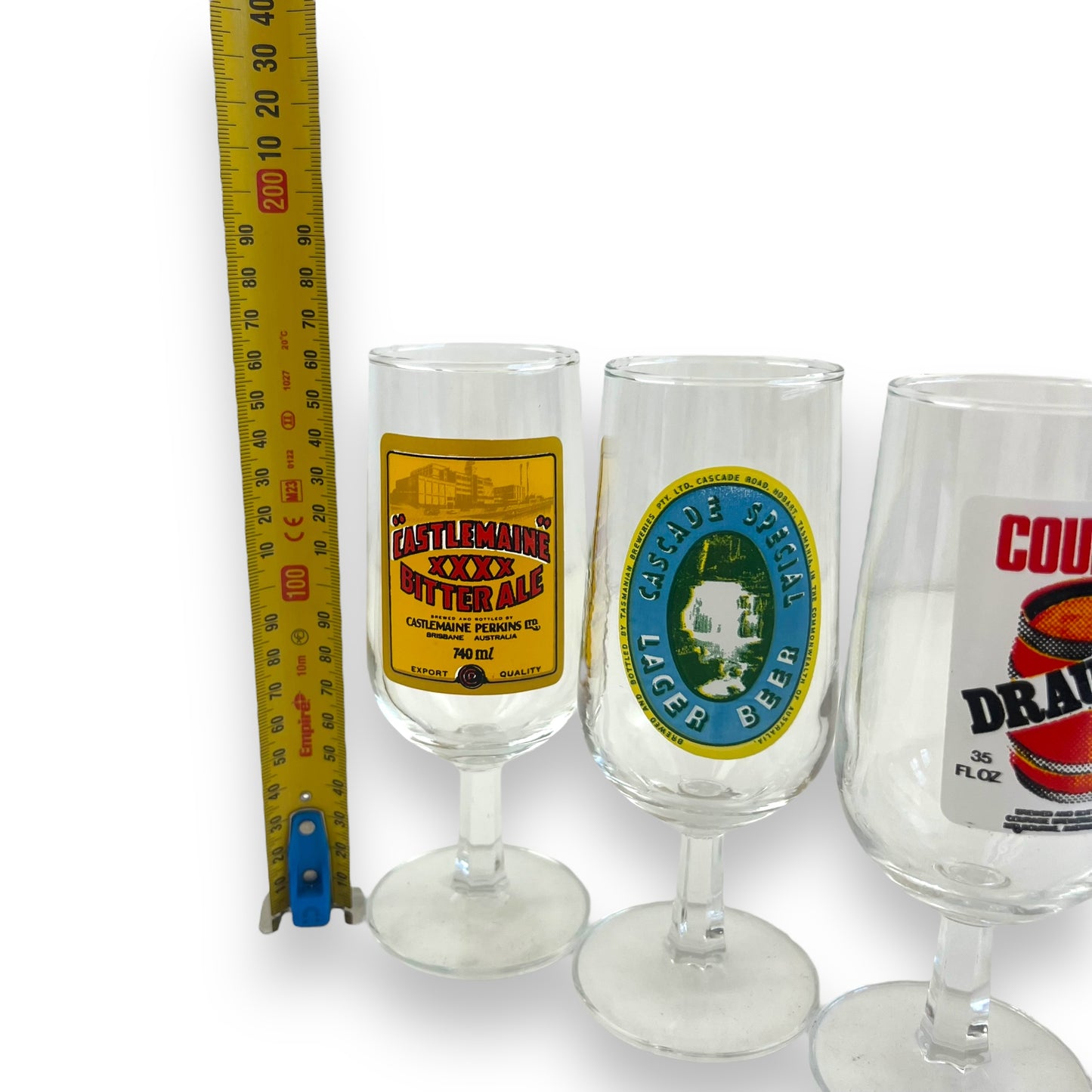 Australian Beer Glass Set of 6