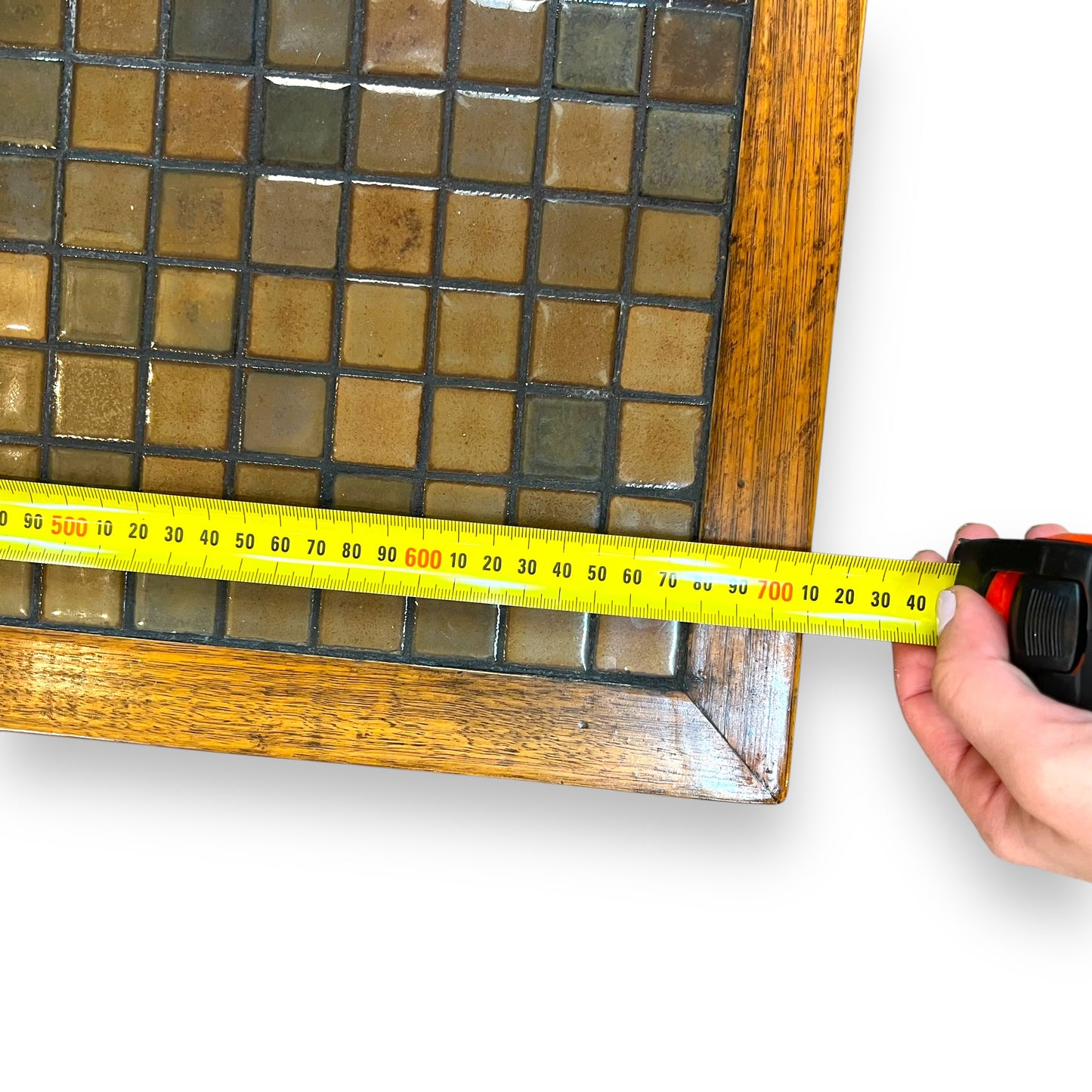 One-of-a-Kind Handmade Mid-Century Mosaic Tile Coffee Table