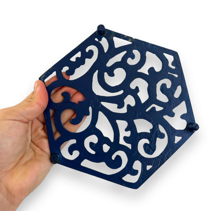 Blue Metal Trivet