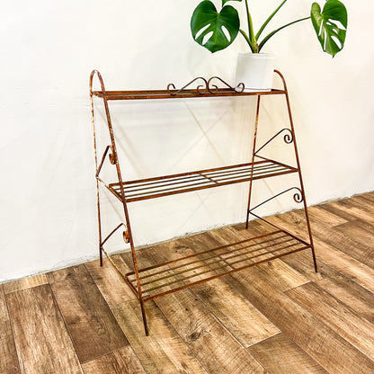 Vintage rusty plant stand