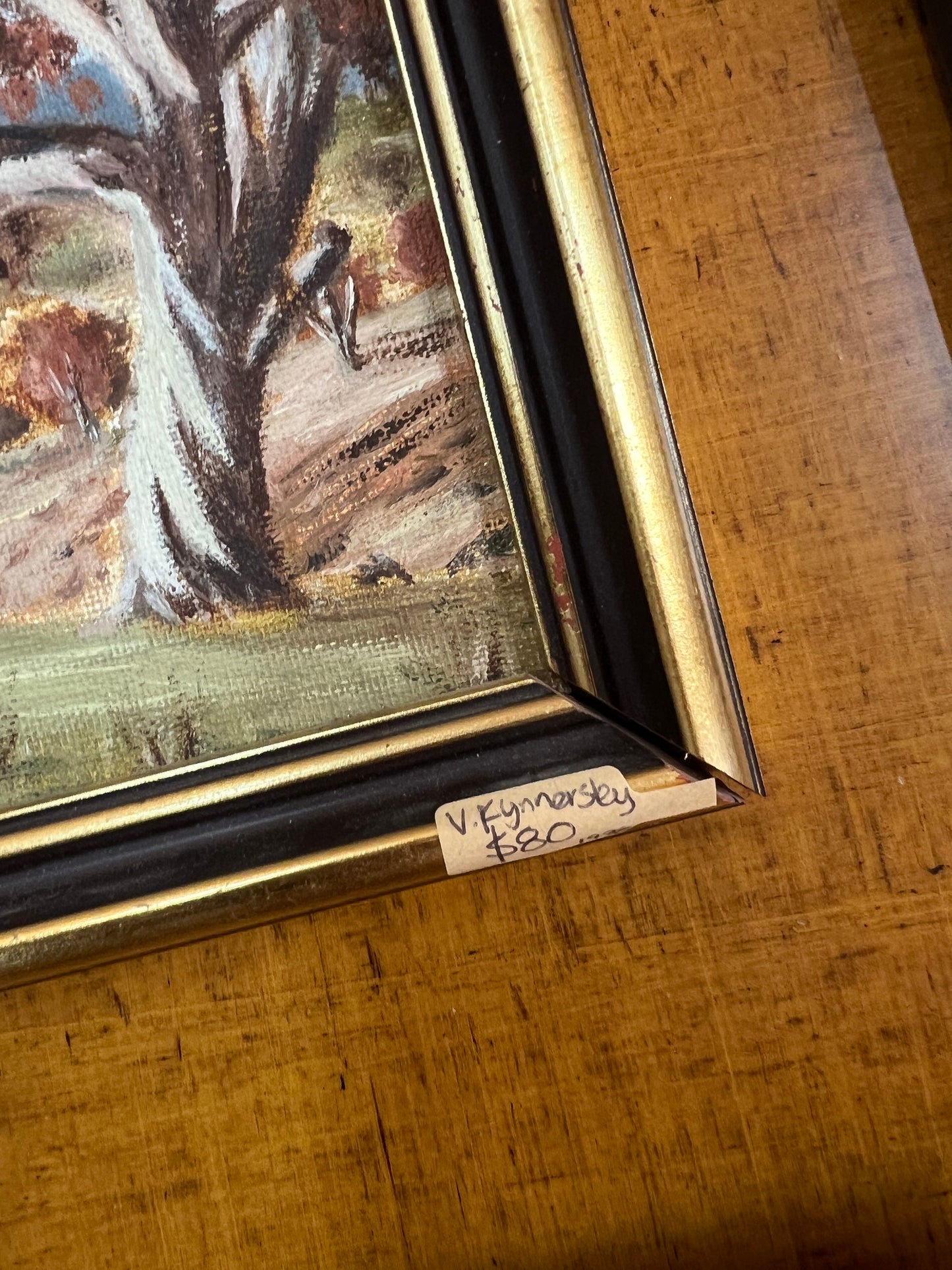 Australian Landscape Oil Painting – Signed V. Kynnersley