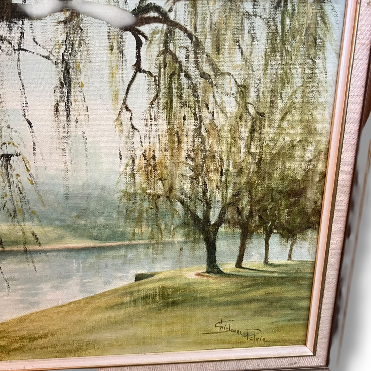 Willow Tree Landscape by Chrileen Petrie – Original Oil Painting