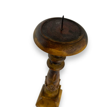 Wooden Candlestick Holder